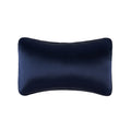 TZ19 Silk Car Head Pillow Car Memory Foam Comfort Lumbar Support(Navy)