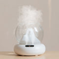 Rechargeable Moutain View Double Spray Aromatherapy Difusor Humidifier With Colorful Light(White)