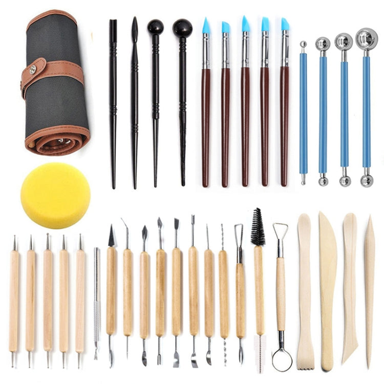36 PCS/Set Pottery Clay Carving Knife Tools Clay Sculpting Tools Set