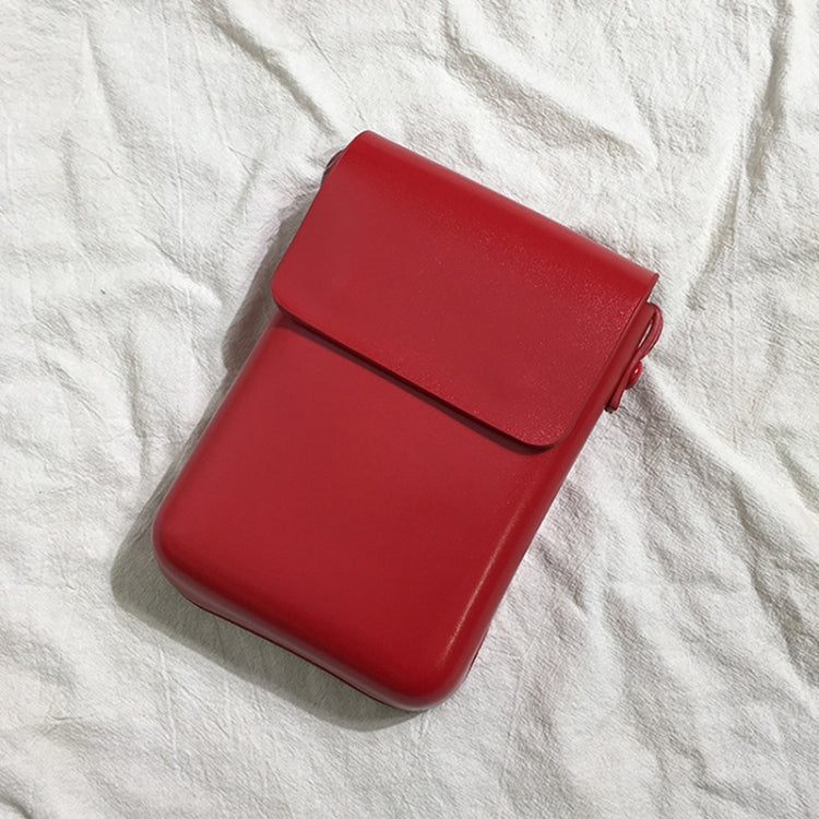 Fashion Versatile Vertical Models Single Shoulder Crossbody Mobile Phone Bag, Color: Red