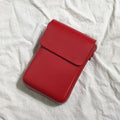 Fashion Versatile Vertical Models Single Shoulder Crossbody Mobile Phone Bag, Color: Red