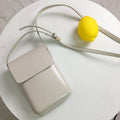 Fashion Versatile Vertical Models Single Shoulder Crossbody Mobile Phone Bag, Color: Creamy White