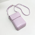 Fashion Versatile Vertical Models Single Shoulder Crossbody Mobile Phone Bag, Color: Purple