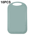 10 PCS Plastic Anti-Slip Kitchen Cutting Board(No. 1 Light Gray)