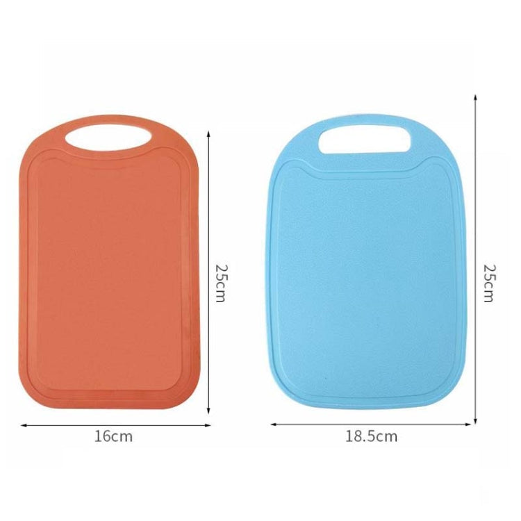 10 PCS Plastic Anti-Slip Kitchen Cutting Board(No. 1 Light Gray)