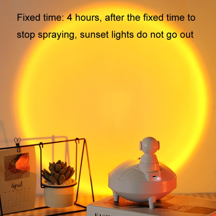 Astronaut Astronaut Humidifier Home Air Sprayer Sunset Lights(Pink)