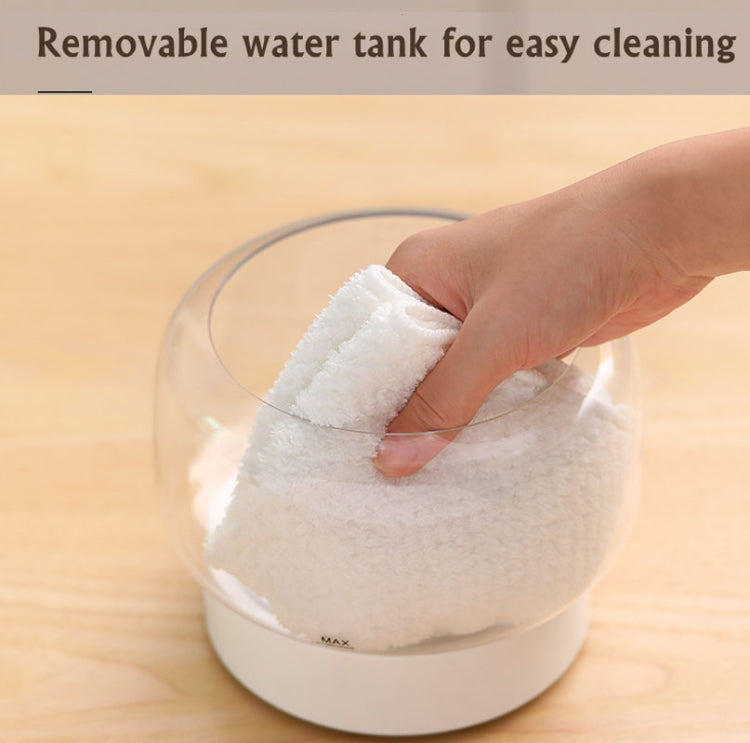 400ml Rose Aromatherapy Diffuser Timing Humidifier with Seven-color Light,CN Plug(White)