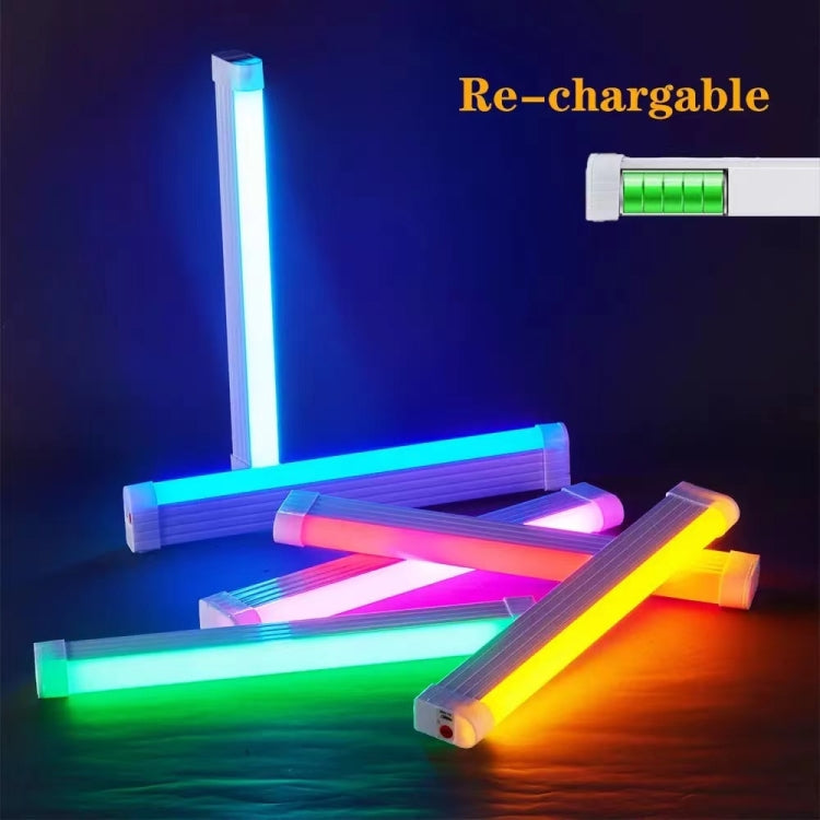 32cm Handheld Light Stick Ambient Light Rechargeable Emergency Light Tube Live Fill Light(Yellow Light)