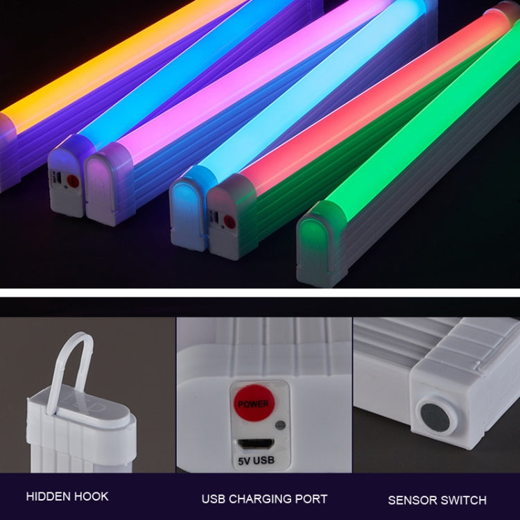 32cm Handheld Light Stick Ambient Light Rechargeable Emergency Light Tube Live Fill Light(Yellow Light)