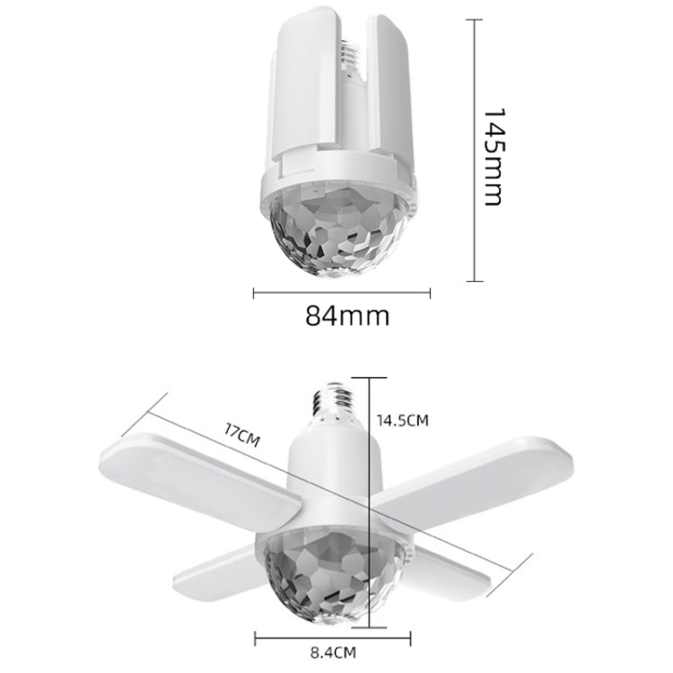 LY-002 24W Mini Bluetooth RGB Light Effect Foldable Music Light(Magic Light)