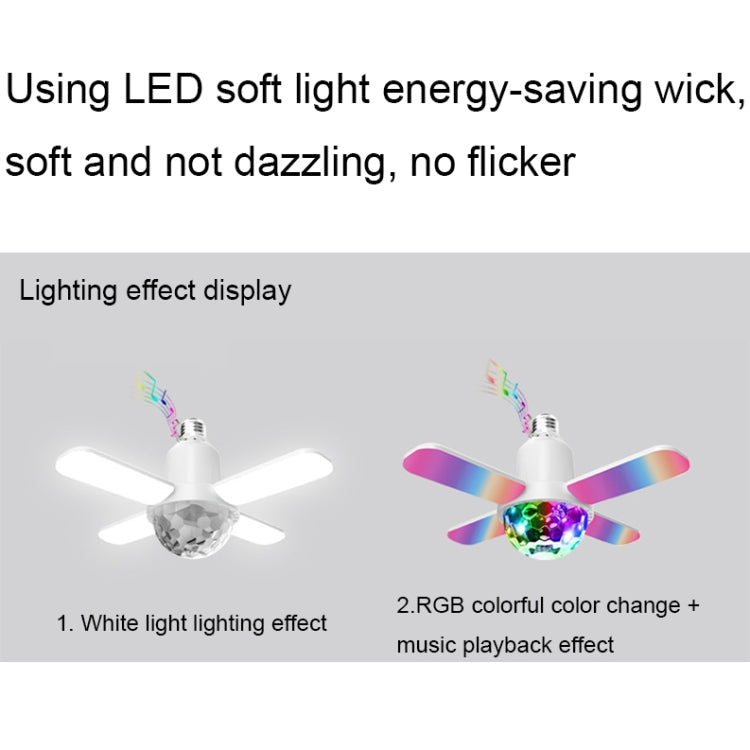 LY-002 24W Mini Bluetooth RGB Light Effect Foldable Music Light(Magic Light)