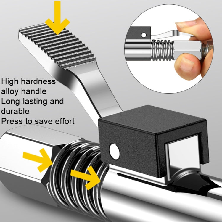 PC002 Lock Clamp Type High Pressure Grease Nozzle, Style: Butter Mouth+60cm Hose