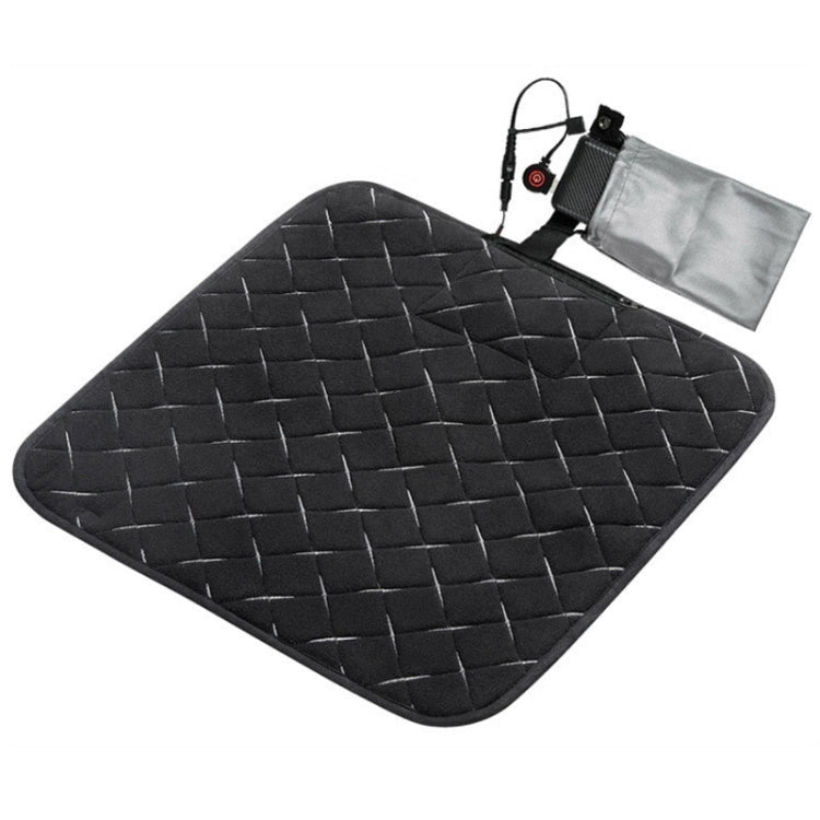 USB Charging Intelligent Thermostatic Heating Cushion(Black)