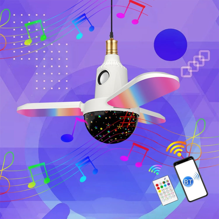 ZSCPH-001 40W Multifunctional Bluetooth RGB Colorful Three-Leaf Music Atmosphere Light, Size: S (Magic Ball)