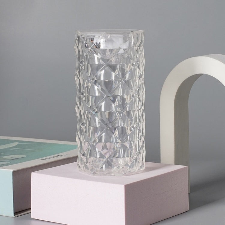 2 PCS SF-001A 1.5V Rose Ambient Light Bedside Crystal LED Desk Lamp, Color: White Light