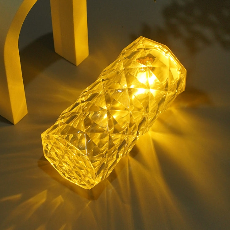 2 PCS SF-001A 1.5V Rose Ambient Light Bedside Crystal LED Desk Lamp, Color: White Light