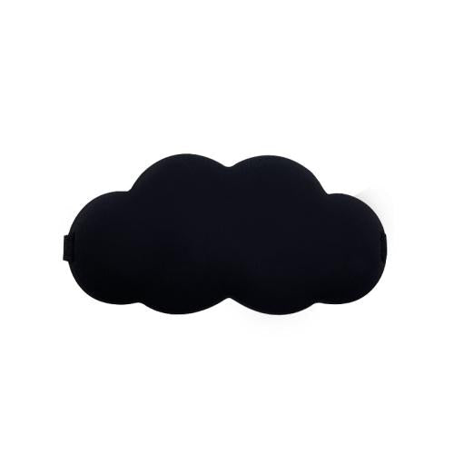 3D Cloud Eye Mask Ice Silk Slow Rebound Memory Foam Sleep Comfort Eye Mask(Black)
