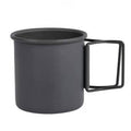 HK280 300ml Outdoor Camping Folding Water Cup Portable Aluminum Alloy Cup, Color: Black