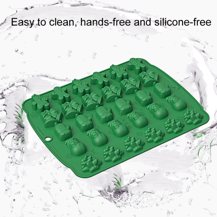 Christmas Supplies Drop Glue Mold Cake Barbecue Baking Tool, Color: Green