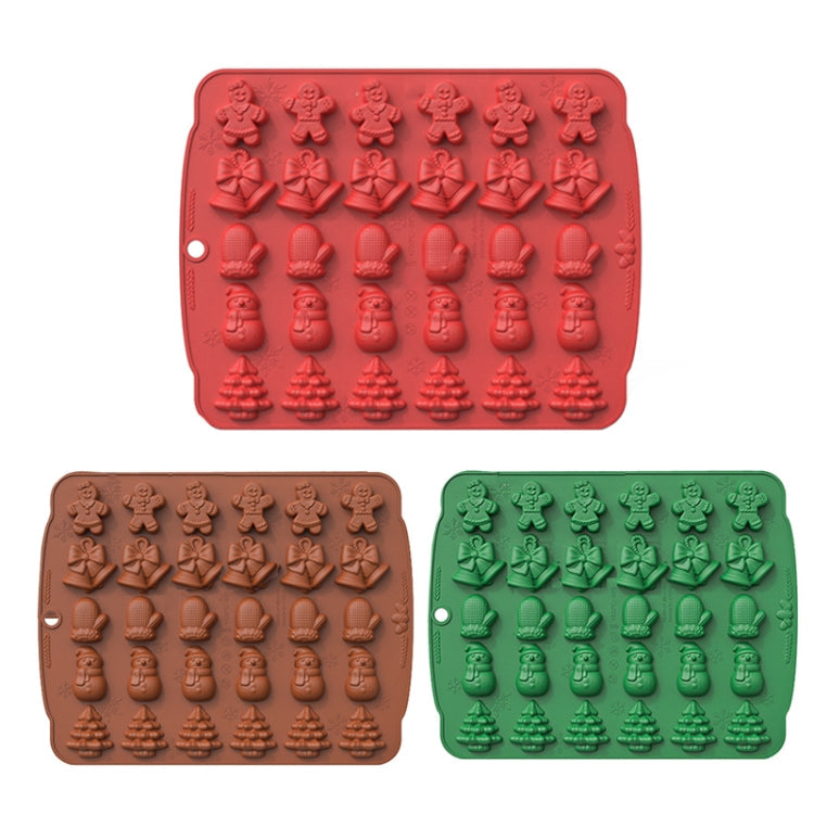 Christmas Supplies Drop Glue Mold Cake Barbecue Baking Tool, Color: Red