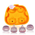 Pumpkin Ice Cream Silicone Ice Grid Mold Chocolate Whiskey Ice Cubes Ice Hockey(Gold)