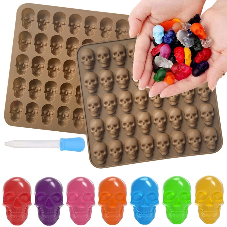 Silicone Barbecue Bakery Mold Skull Birthday Cake Baking Mold, Style: 6 Even Pirate
