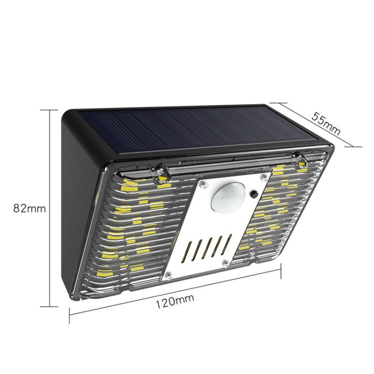 N775 Solar Alarm Wall Light RV Camping Infrared Induction Light(Cold White)