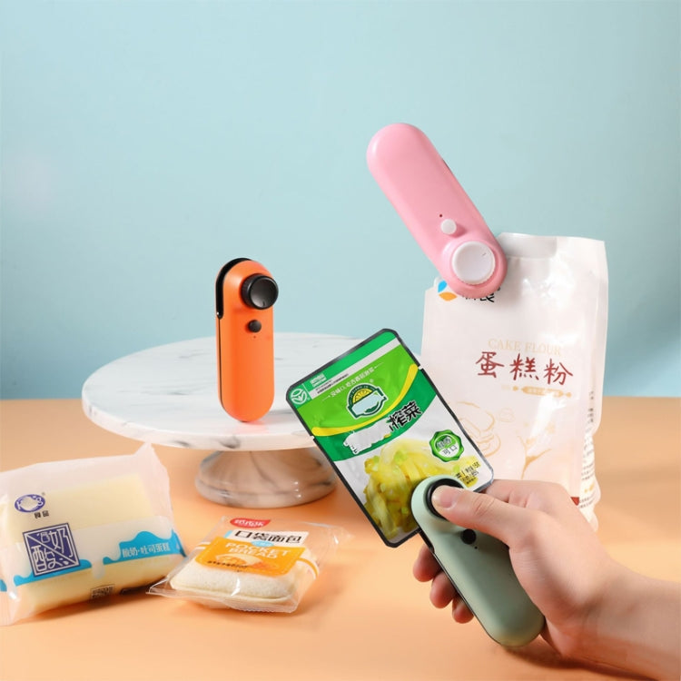 W-168 Knob Charging Sealing/Opening Machine Mini Snack Moisture Sealer(White)