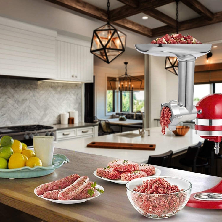 For KitchenAid Porking Enemy Accessories Dough Maker Grinder Meat Universal Set, Color: White