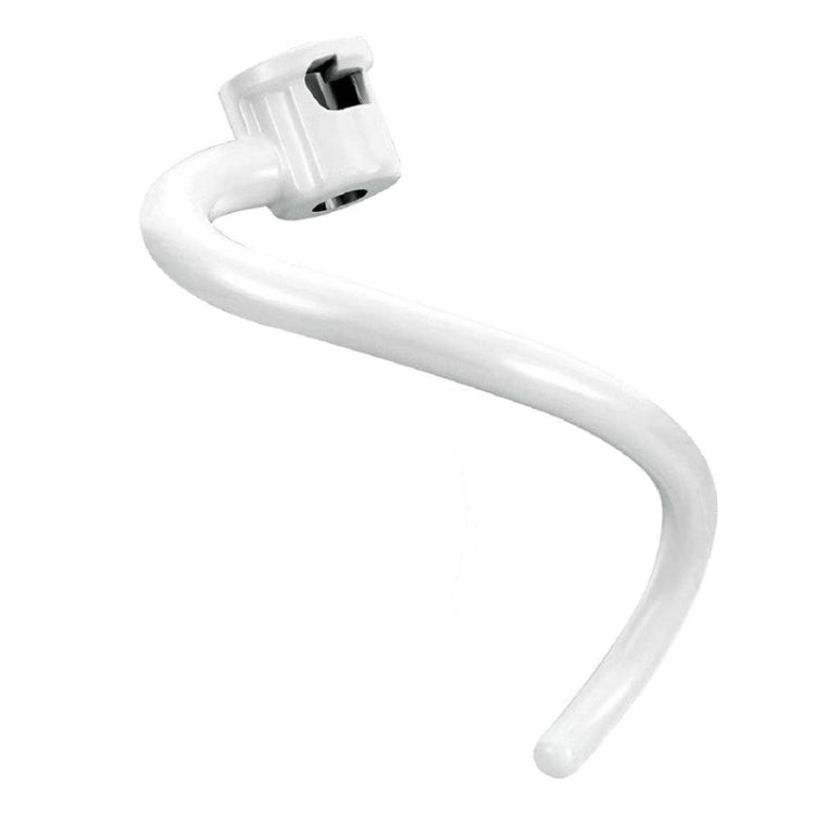 For KitchenAid 6QT Stand Lifting Mixer Bowl Spiral Coating Metal Dough Hook(White)