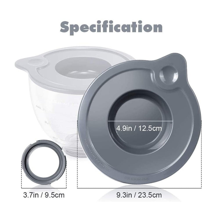 KA-T5 For KitchenAid K5GB 5QT Tilt Head Stand Mixer Glass Bowl Seal Lid