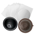 ICafilas Coffee Capsule Shell For Nespresso Vertuo Plus ENV 135/Vertuo ENV 150/BNV450WHT1BUC1, Color: Black+Brown+100 Aluminum Foil