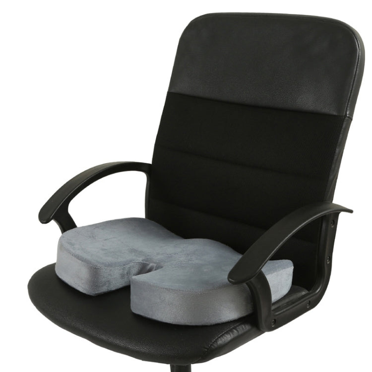 Office Gel Cushion Beauty Buttocks Anti-hemorrhoid Cushion(Super Soft Cloth Gray)