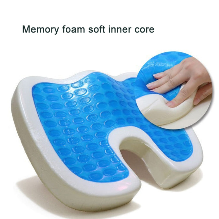 Office Gel Cushion Beauty Buttocks Anti-hemorrhoid Cushion(Super Soft Cloth Black)