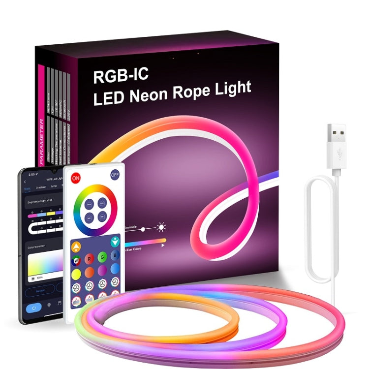 3m USB Illusion Music Neon 16 Million Color DIY Light Strip, Specification: Graffiti WiFi