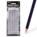 6pcs /Pack Artist Highlight Eraser Pencils Pen Shape Erasers Sketch Pencil