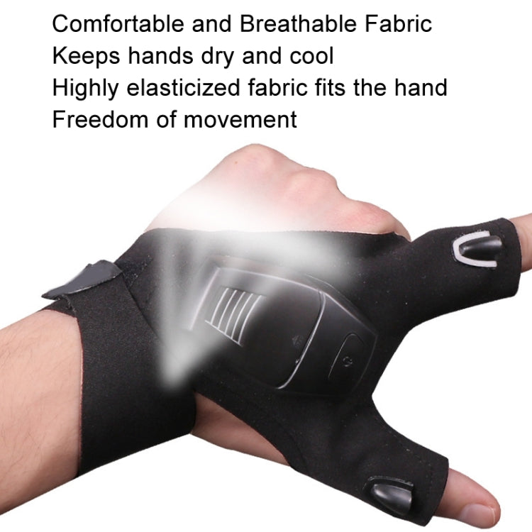 LED Night Fishing Gloves With Light Outdoor Fishing Lighting Repair Gear