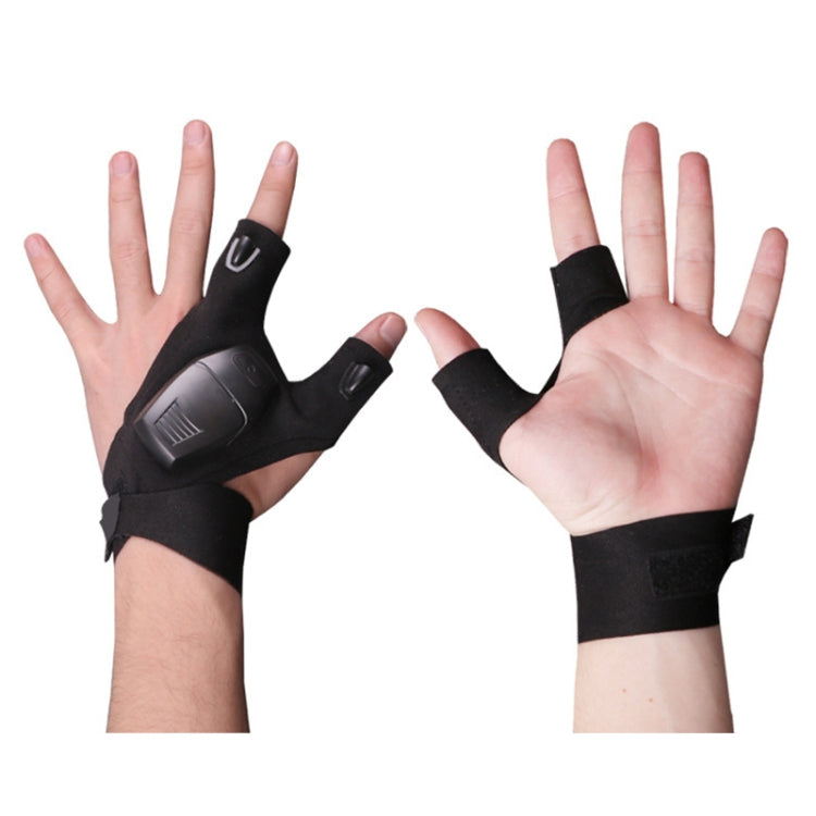 LED Night Fishing Gloves With Light Outdoor Fishing Lighting Repair Gear