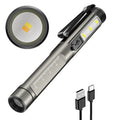 DT005 LED White + Yellow Pen Light Rechargeable Flashlight Doctor Nurse Pen Lighting