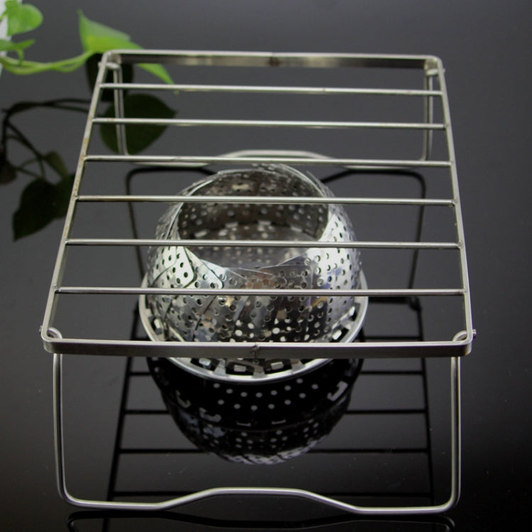 Outdoor Mini Portable Folding Grill Stainless Steel 304 Furnace Head Bracket, Size: 17x15.5x9.5cm