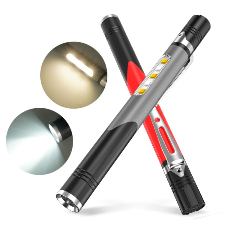 B35 XPG+LED Mini Pen Light Three Light Sources Convenient Flashlights(Grey)