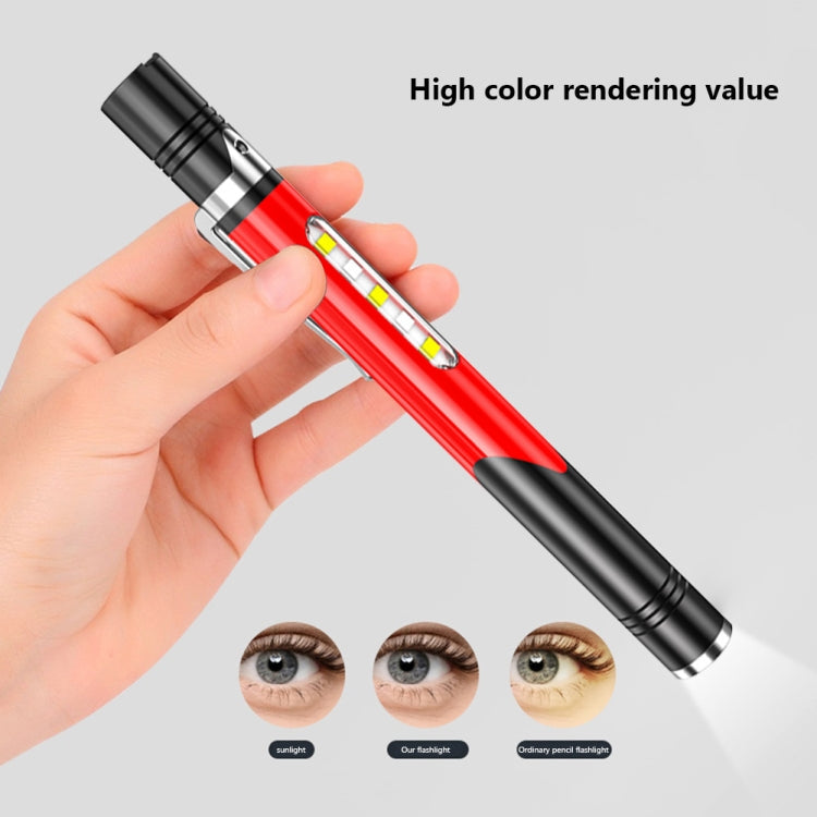 B35 XPG+LED Mini Pen Light Three Light Sources Convenient Flashlights(Grey)