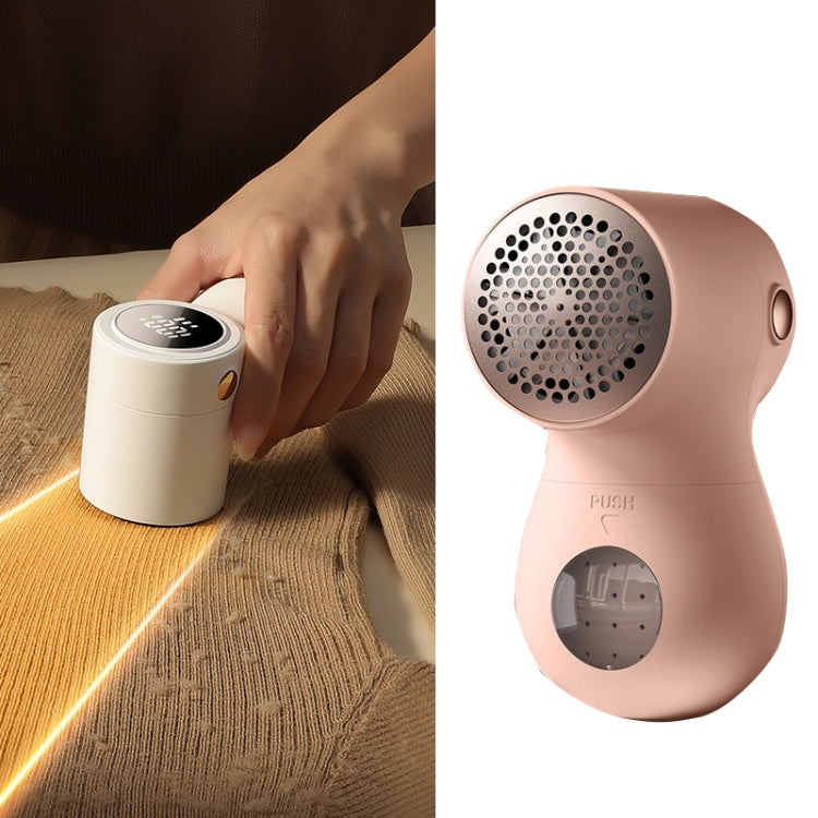Joyroom JR-CY517 USB Clothes Pilling Trimmer Household Hair Remover, Style: With 2 Knife Head(Pink)