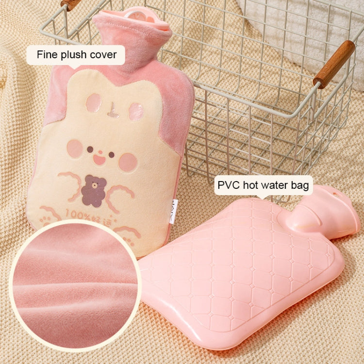 ZS103 Cartoon Plush Water-filled Explosion-proof Hot Water Bags, Spec: Brown Bear(500ml)