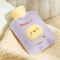 ZS103 Cartoon Plush Water-filled Explosion-proof Hot Water Bags, Spec: Purple Duck(500ml)