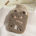 ZS103 Cartoon Plush Water-filled Explosion-proof Hot Water Bags, Spec: Intervened Coffee(500ml)