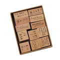 Vintage Beech Combination Seal Set Wooden Handbook Seal Set(Gift To Gentleness)