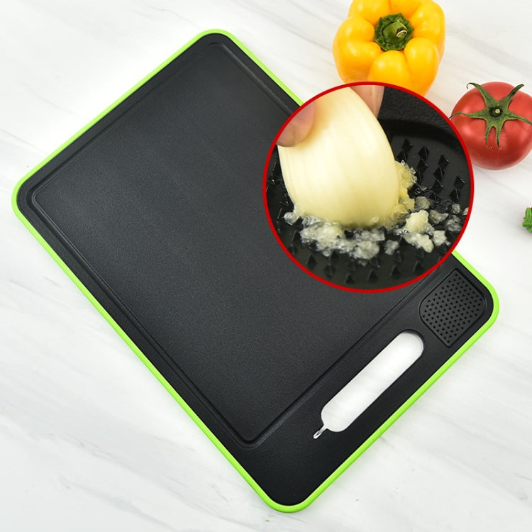 Multi-Functional Double-Sided Cutting Board Grinding Garlic With Knife Grinder(Grey)