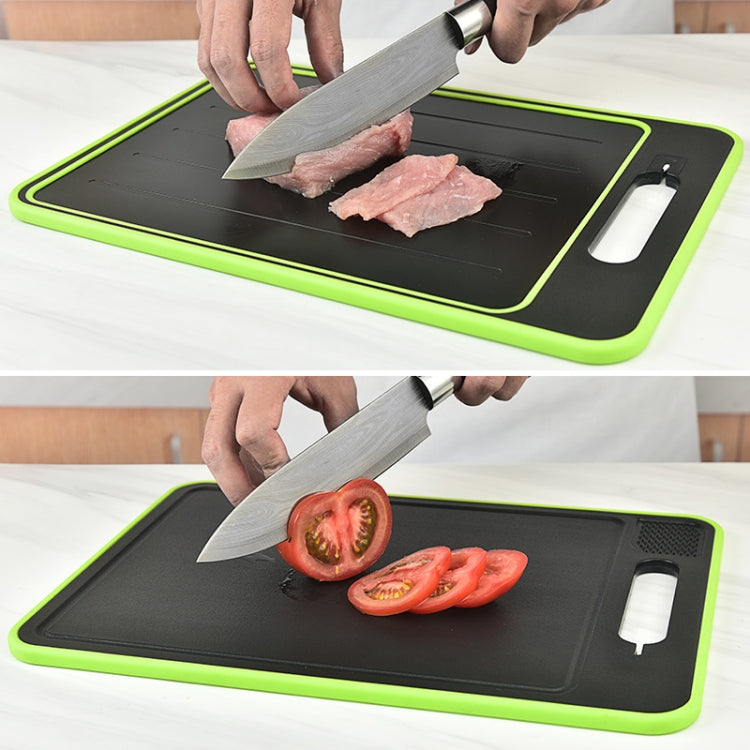 Multi-Functional Double-Sided Cutting Board Grinding Garlic With Knife Grinder(Black)