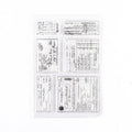5 PCS Vintage Botanical Arrangement Handbook Clear Silicone Stamp(Table Figures)